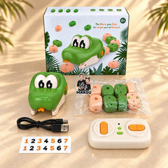 Single Snake in green with box, remote control, 7 magnetic blocks, USB-C cable and number stickers — 14