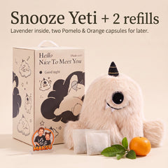 Snooze Yeti مع كبسولتي تعبئة بعطر البوملي والبرتقال — 9