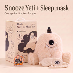 Snooze Yeti مع قناع النوم المطابق بعين واحدة وعلبة الهدية — 6